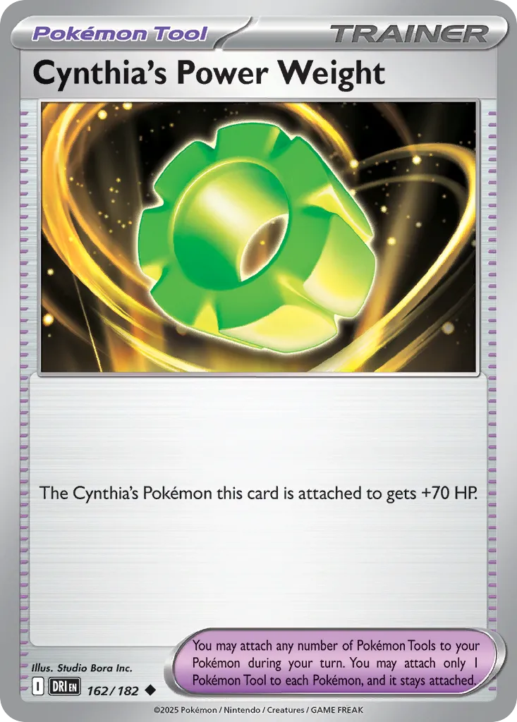 Cynthia's Power Weight 162 — Play! Pokémon Prize Pack Series Eight (English Pokémon TCG card)