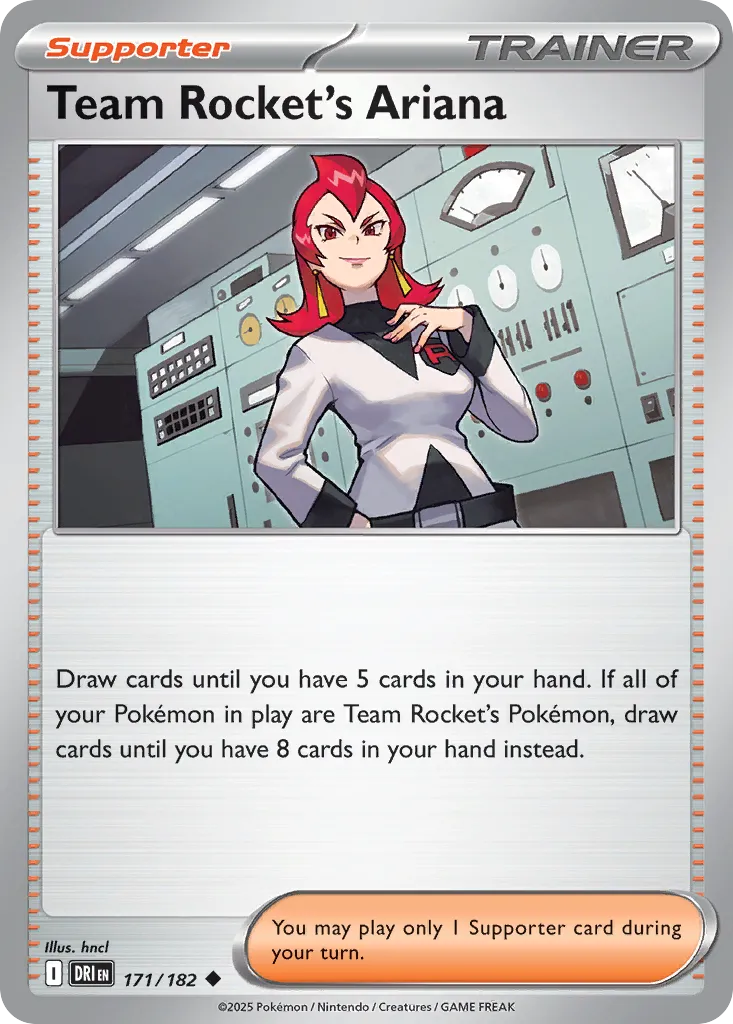Team Rocket's Ariana 171 — Play! Pokémon Prize Pack Series Eight (English Pokémon TCG card)