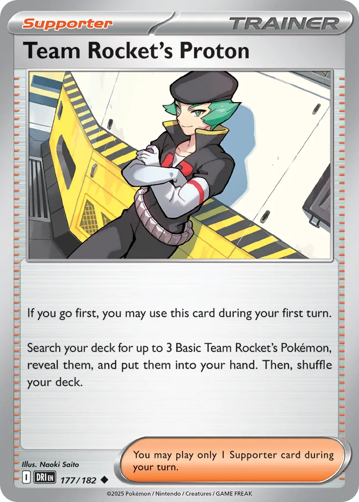Team Rocket's Proton 177 — Play! Pokémon Prize Pack Series Eight (English Pokémon TCG card)