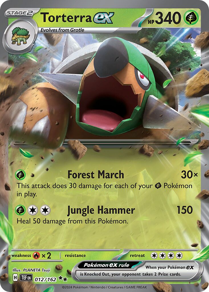 Torterra ex 012 — Play! Pokémon Prize Pack Series Five (English Pokémon TCG card)