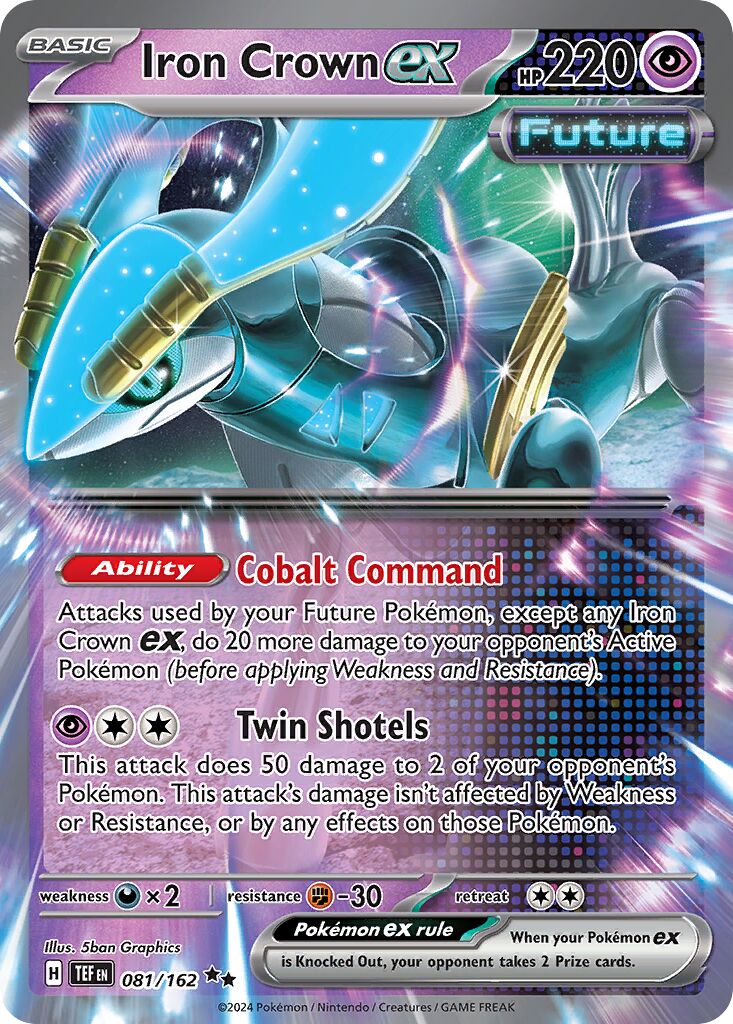 Iron Crown ex 081 — Play! Pokémon Prize Pack Series Five (English Pokémon TCG card)