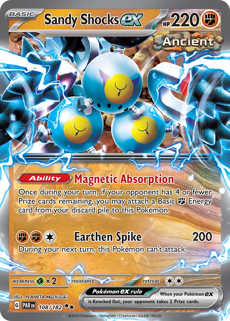 Sandy Shocks ex 108 — Play! Pokémon Prize Pack Series Five (English Pokémon TCG card)