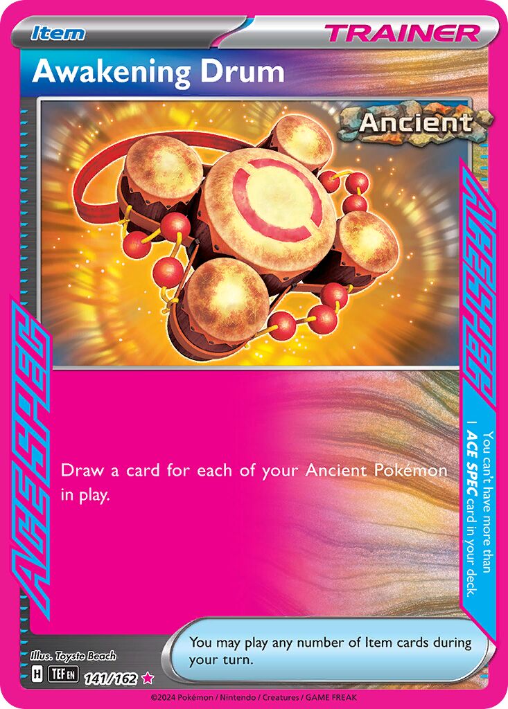 Awakening Drum 141 — Play! Pokémon Prize Pack Series Five (English Pokémon TCG card)