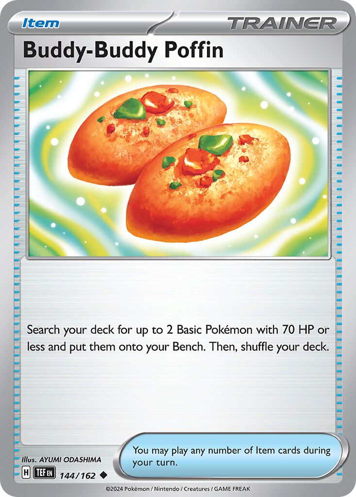 Buddy-Buddy Poffin 144 — Play! Pokémon Prize Pack Series Five (English Pokémon TCG card)