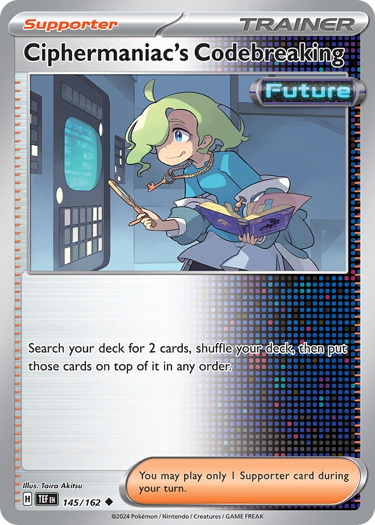 Ciphermaniac's Codebreaking 145 — Play! Pokémon Prize Pack Series Five (English Pokémon TCG card)