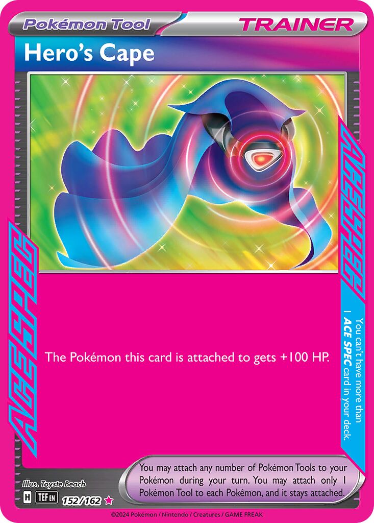 Hero's Cape 152 — Play! Pokémon Prize Pack Series Five (English Pokémon TCG card)