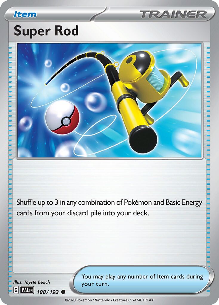 Super Rod 188 — Play! Pokémon Prize Pack Series Five (English Pokémon TCG card)