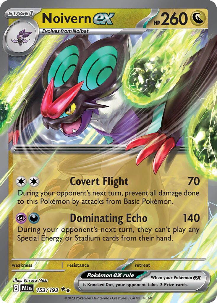 Noivern ex 153 — Play! Pokémon Prize Pack Series Four (English Pokémon TCG card)