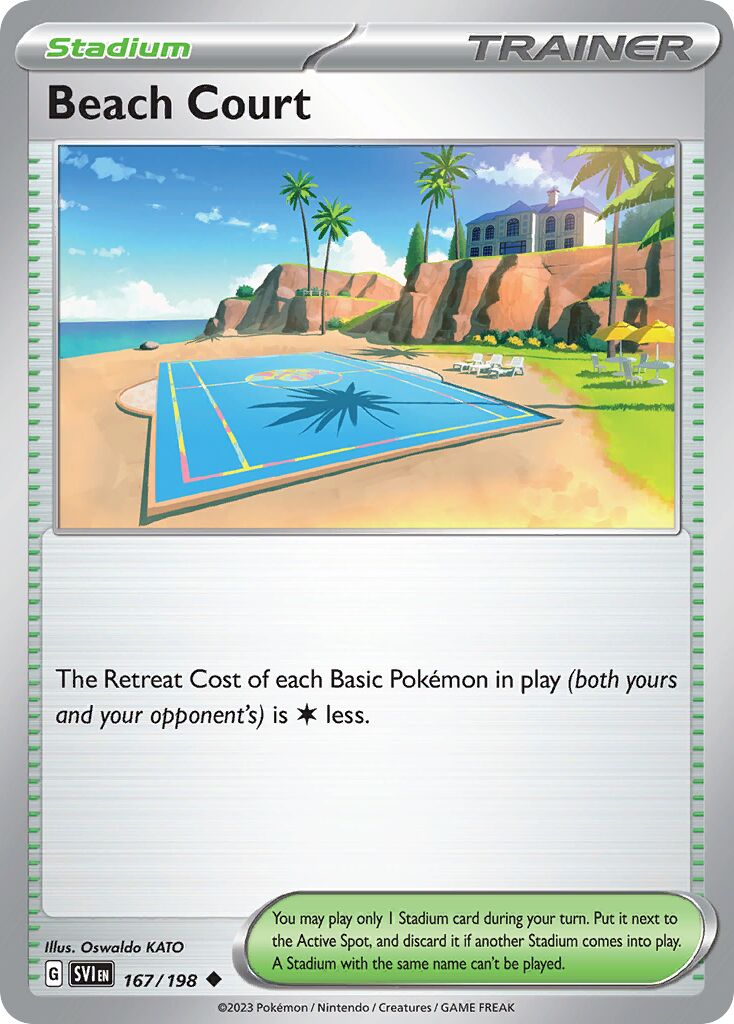 Beach Court 167 — Play! Pokémon Prize Pack Series Four (English Pokémon TCG card)