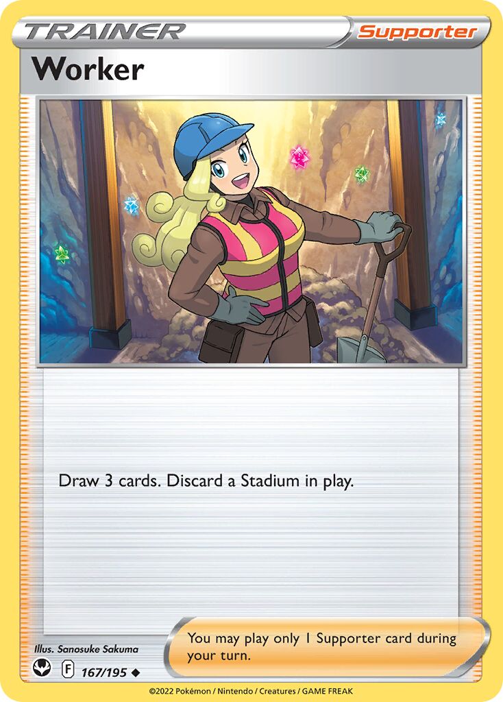 Worker 167 — Play! Pokémon Prize Pack Series Four (English Pokémon TCG card)