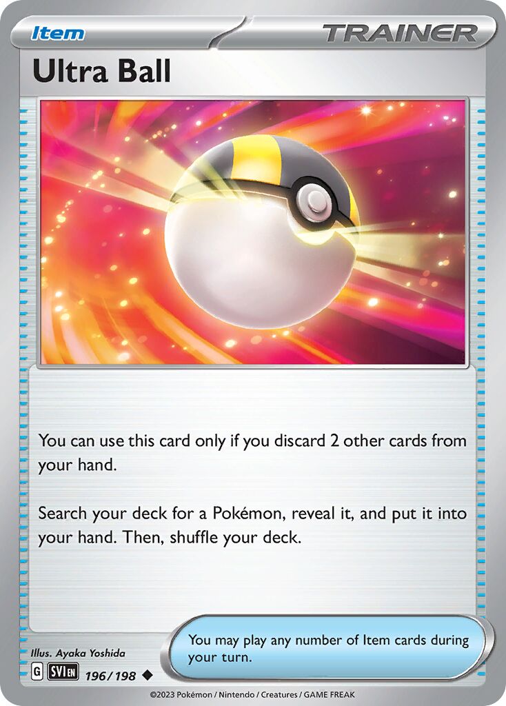 Ultra Ball 196 — Play! Pokémon Prize Pack Series Four (English Pokémon TCG card)