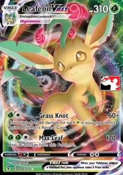 Leafeon VMAX 008 — Play! Pokémon Prize Pack Series One (English Pokémon TCG card)