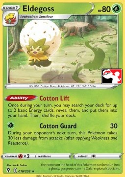 Eldegoss 016 — Play! Pokémon Prize Pack Series One (English Pokémon TCG card)