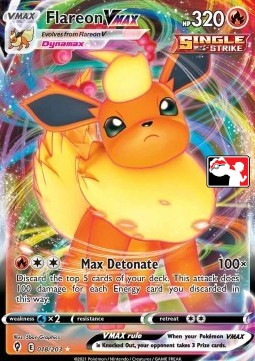 Flareon VMAX 018 — Play! Pokémon Prize Pack Series One (English Pokémon TCG card)