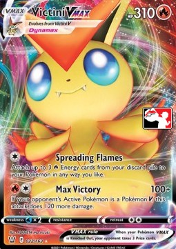 Victini VMAX 022 — Play! Pokémon Prize Pack Series One (English Pokémon TCG card)