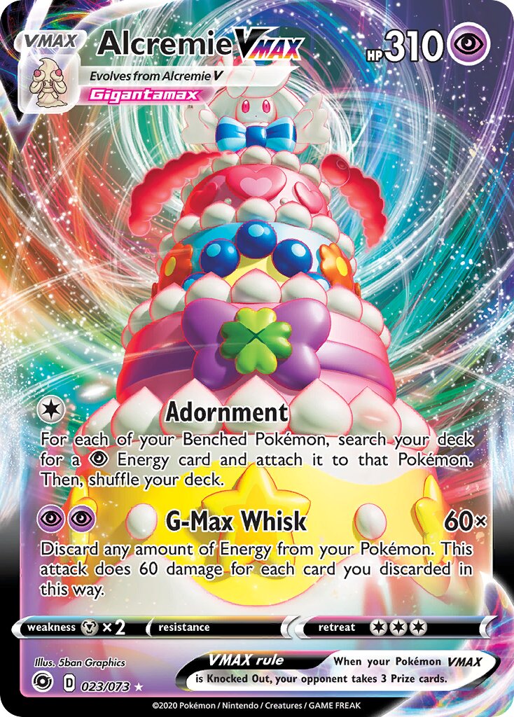 Alcremie VMAX 023 — Play! Pokémon Prize Pack Series One (English Pokémon TCG card)