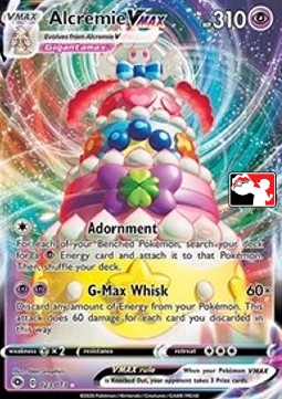 Alcremie VMAX 023 — Play! Pokémon Prize Pack Series One (English Pokémon TCG card)