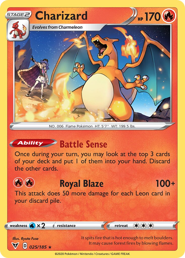 Charizard 025 — Play! Pokémon Prize Pack Series One (English Pokémon TCG card)