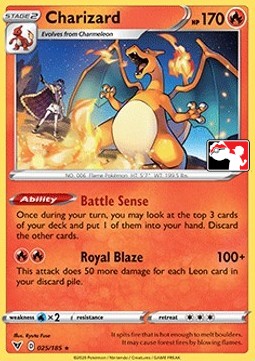 Charizard 025 — Play! Pokémon Prize Pack Series One (English Pokémon TCG card)