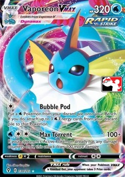 Vaporeon VMAX 030 — Play! Pokémon Prize Pack Series One (English Pokémon TCG card)