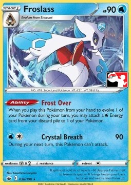 Froslass 036 — Play! Pokémon Prize Pack Series One (English Pokémon TCG card)
