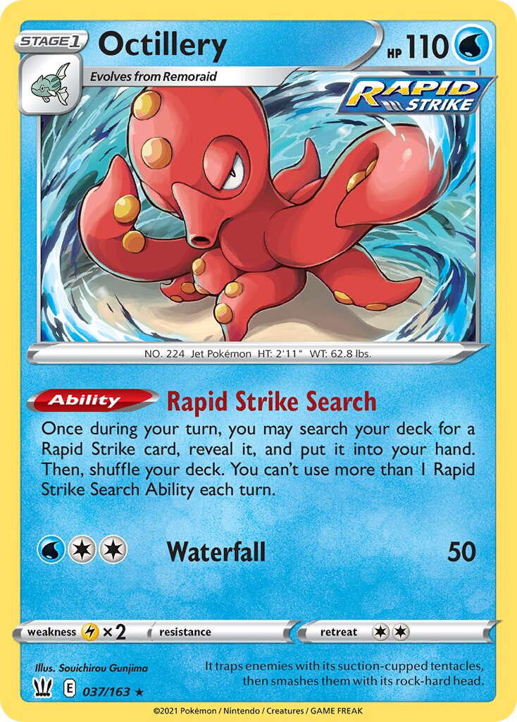 Octillery 037 — Play! Pokémon Prize Pack Series One (English Pokémon TCG card)