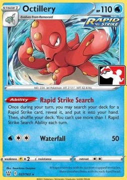Octillery 037 — Play! Pokémon Prize Pack Series One (English Pokémon TCG card)