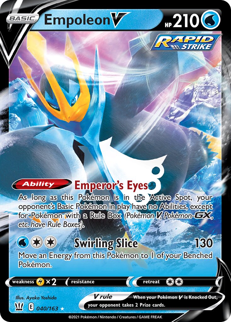 Empoleon V 040 — Play! Pokémon Prize Pack Series One (English Pokémon TCG card)