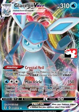 Glaceon VMAX 041 — Play! Pokémon Prize Pack Series One (English Pokémon TCG card)