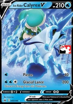 Ice Rider Calyrex V 045 — Play! Pokémon Prize Pack Series One (English Pokémon TCG card)