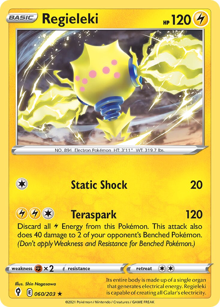 Regieleki 060 — Play! Pokémon Prize Pack Series One (English Pokémon TCG card)