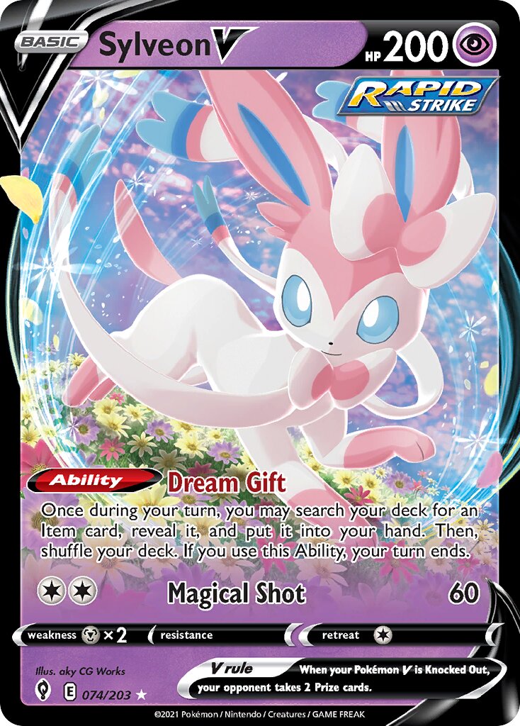 Sylveon V 074 — Play! Pokémon Prize Pack Series One (English Pokémon TCG card)