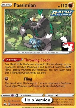 Passimian 088 — Play! Pokémon Prize Pack Series One (English Pokémon TCG card)