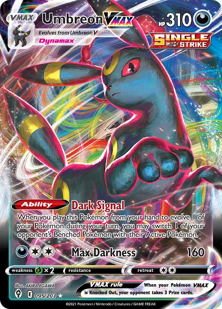 Umbreon VMAX 095 — Play! Pokémon Prize Pack Series One (English Pokémon TCG card)