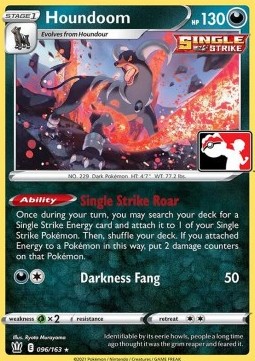 Houndoom 096 — Play! Pokémon Prize Pack Series One (English Pokémon TCG card)