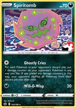 Spiritomb 103 — Play! Pokémon Prize Pack Series One (English Pokémon TCG card)