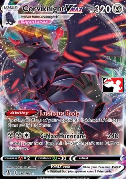 Corviknight VMAX 110 — Play! Pokémon Prize Pack Series One (English Pokémon TCG card)
