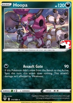 Hoopa 111 — Play! Pokémon Prize Pack Series One (English Pokémon TCG card)