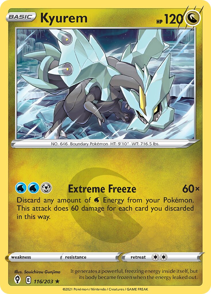 Kyurem 116 — Play! Pokémon Prize Pack Series One (English Pokémon TCG card)