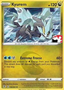 Kyurem 116 — Play! Pokémon Prize Pack Series One (English Pokémon TCG card)