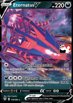 Eternatus V 116 — Play! Pokémon Prize Pack Series One (English Pokémon TCG card)