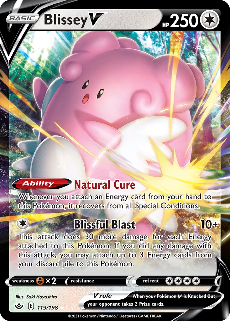 Blissey V 119 — Play! Pokémon Prize Pack Series One (English Pokémon TCG card)