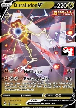 Duraludon V 122 — Play! Pokémon Prize Pack Series One (English Pokémon TCG card)