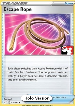 Escape Rope 125 — Play! Pokémon Prize Pack Series One (English Pokémon TCG card)