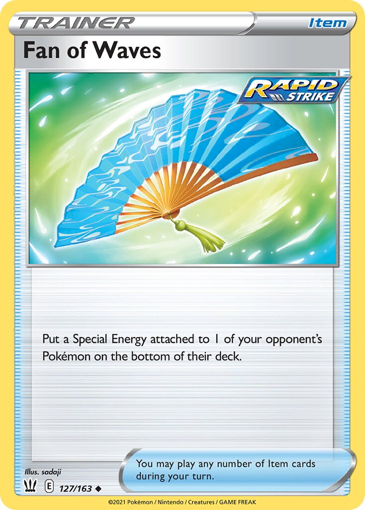 Fan of Waves 127 — Play! Pokémon Prize Pack Series One (English Pokémon TCG card)