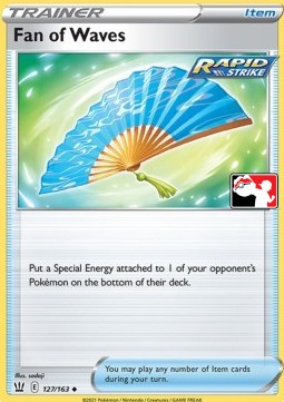 Fan of Waves 127 — Play! Pokémon Prize Pack Series One (English Pokémon TCG card)