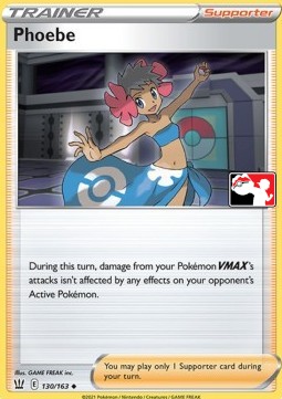 Phoebe 130 — Play! Pokémon Prize Pack Series One (English Pokémon TCG card)