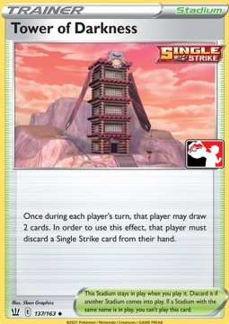 Tower of Darkness 137 — Play! Pokémon Prize Pack Series One (English Pokémon TCG card)