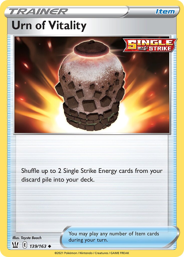 Urn of Vitality 139 — Play! Pokémon Prize Pack Series One (English Pokémon TCG card)