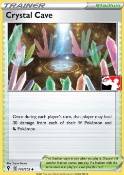 Crystal Cave 144 — Play! Pokémon Prize Pack Series One (English Pokémon TCG card)